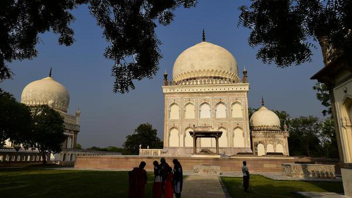 Qutb Shahi Tombs seen from space