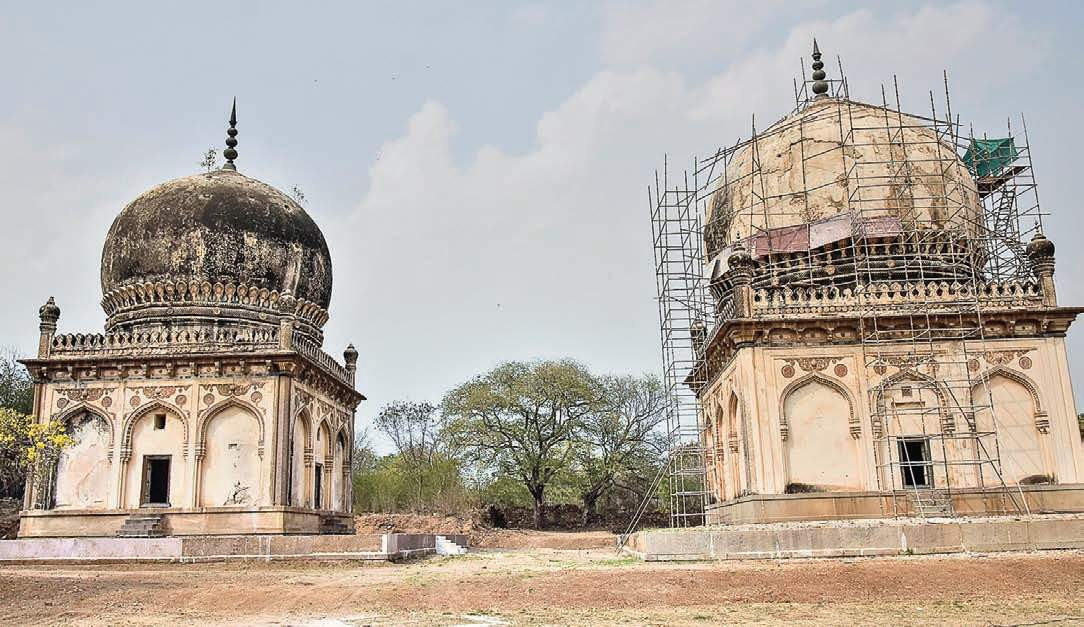 Restoration of Taramati, Premamati tombs no mean feat